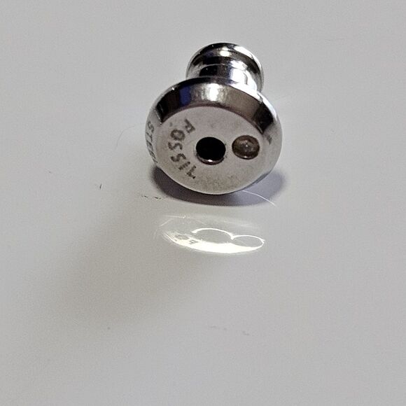 *Sale* Fossil Rose Gold Tone Square Earrings With Clear Rhinestone Accents - Picture 7 of 12